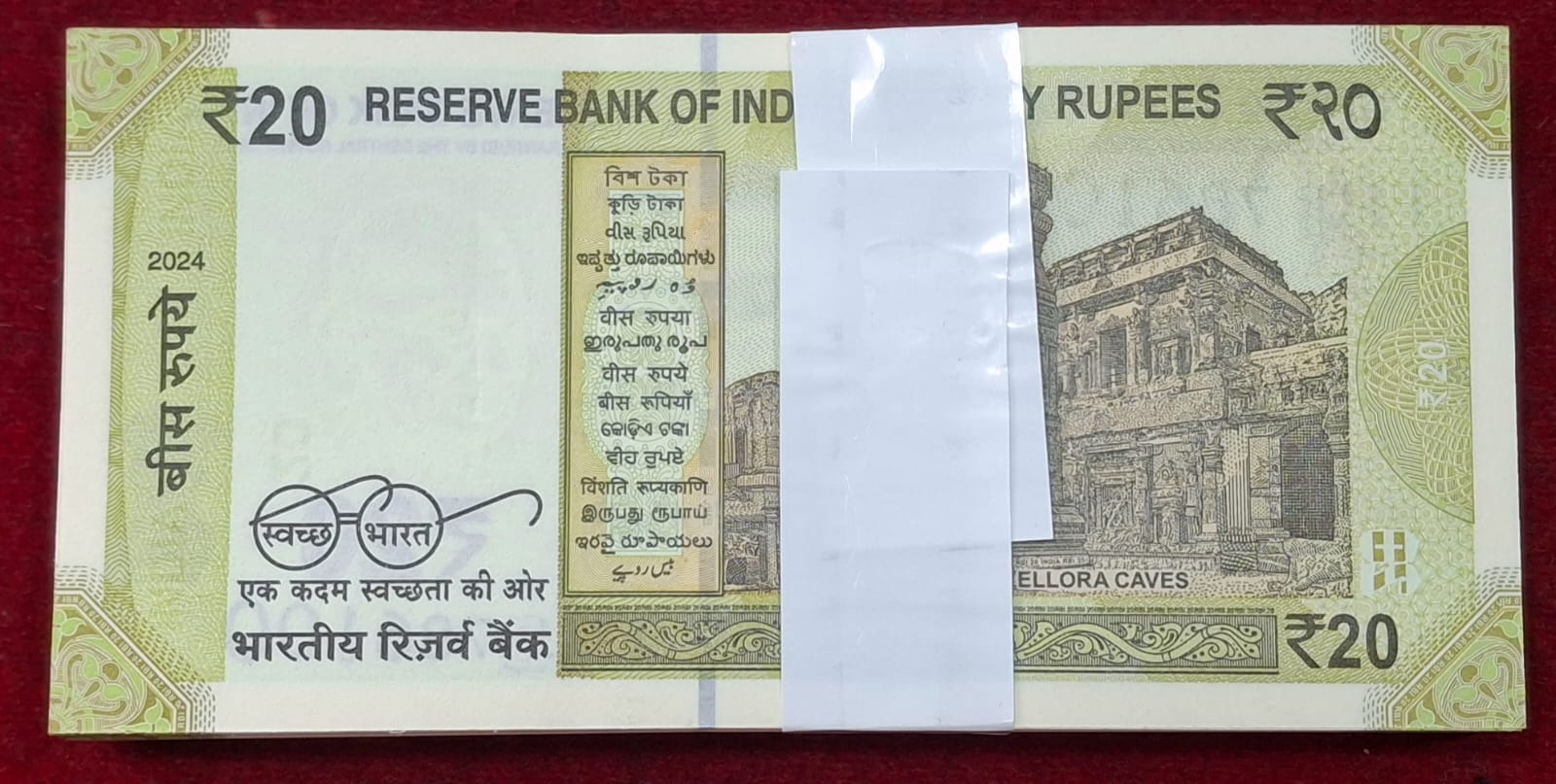 (786001-786100) 20 RUPEES GOVERNOR SHAKTIKANT DAS RARE ( 100 NOTE ) FANCY SERIAL PACKET GEM UNC - Image 3