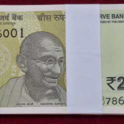 (786001-786100) 20 RUPEES 2024 GOVERNOR SHAKTIKANT DAS RARE ( 100 NOTE ) FANCY SERIAL PACKET GEM UNC