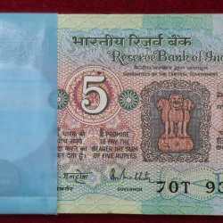 5 Rupees Tractor Governor R.n.malhotra Rare ( 100 Note ) Rare Serial Packet UNC