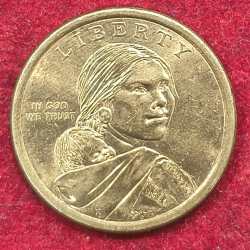 Alternative view of United States 1 Dollar "Native 2010 American Dollar rare coin # A-486