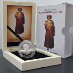 250th Anniversary Of Raja Ram Mohan Roy 2022 (Denomination of `250) UNC -Wooden Packing