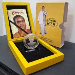 The Unforgettable Doyen NTR 2023 (Denomination of `100) PROOF -Wooden Packing