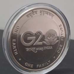 Alternative view of G20 BHARAT 2023 INDIA (Denomination of `75) UNC -Wooden Packing