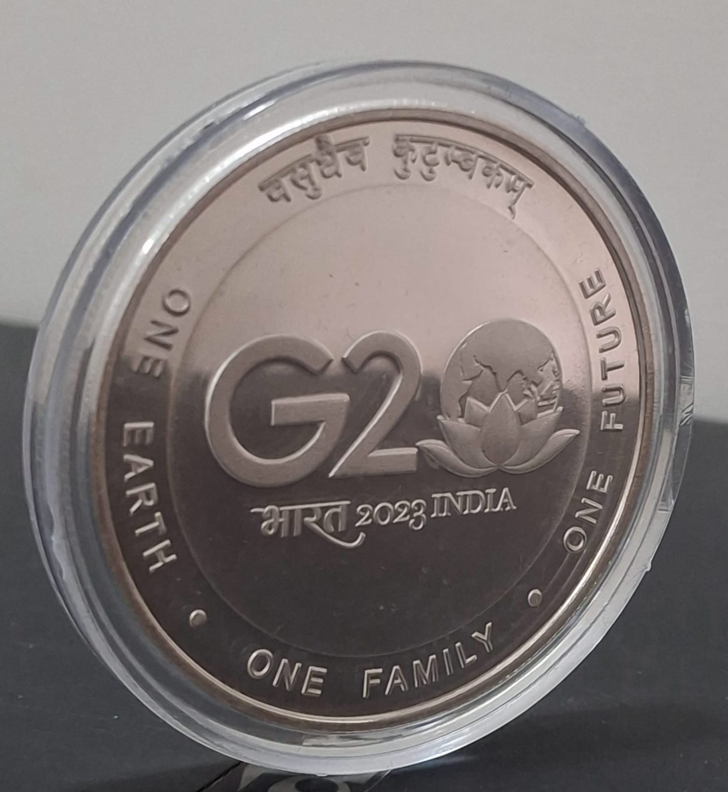 G20 BHARAT 2023 INDIA (Denomination of `75) UNC -Wooden Packing - Image 2
