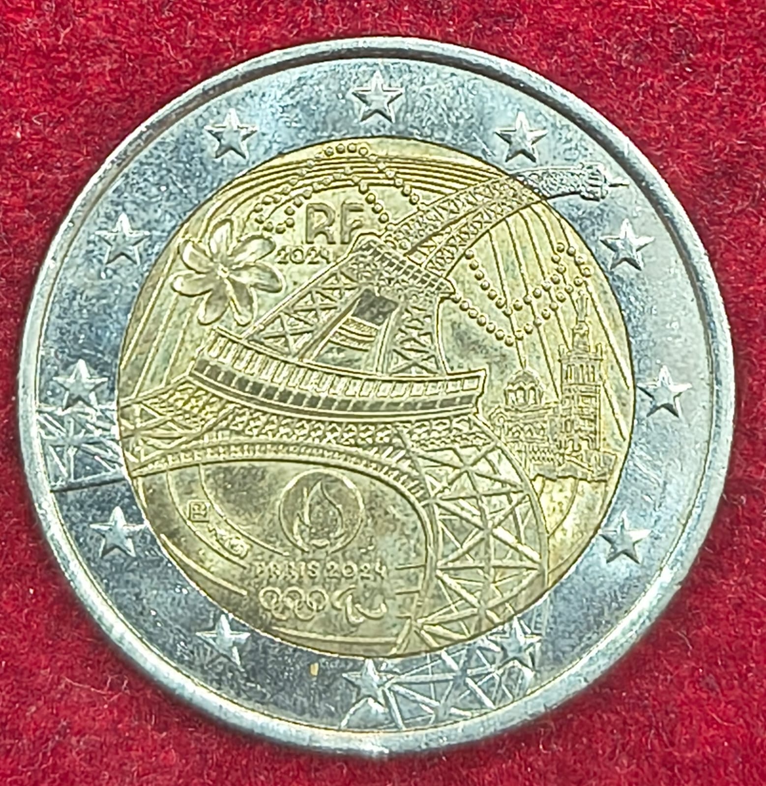 › France 2 Euros 2024 Paris RARE COIN # A-500