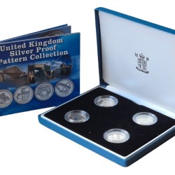 2003 Whole Coin Set UK Pattern £1 Set Silver Proof Bridges with certificate extermaly rare set