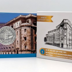 Alternative view of Centenary Year SBI Mumbai Main Branch Building 2024 MUMBAI MINT RARE ( UNC SET)