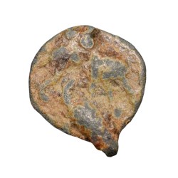 Cast Lead Kakani of Sunga Kingdom (187-75 BC) with Elephant without rider from Vidarbha Region