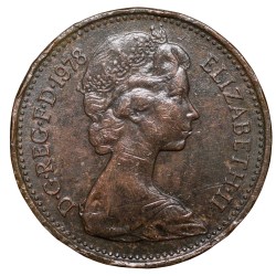 Bronze 1 New Penny of Elizabeth II (AD1978) of United Kingdom
