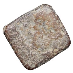 Alternative view of Lead Coin of Western Kshatrapa - Rudrasena III? (3rd Cen. AD) with 3-Arched Hill Rare