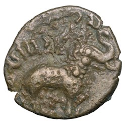 Copper Coin of Sivasiri Satakarni (1st Cen. BC) of Satavahan Dynasty from Banavasi Region Rare