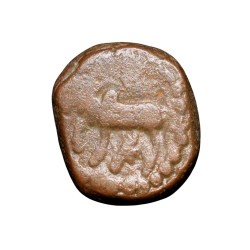 Copper Kakani of Ganapati Naga(c. 3rd Cen. AD) of Nagas Dynasty from Padmavati Bull Type