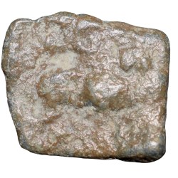 Lead Coin of Western Kshatrapa - Rudrasena III? (3rd Cen. AD) with Bull walking Right/3-Arched Hill Rare