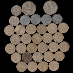 Alternative view of DAM CHEAP SALE❤️🤑 34 Different 5 Rupee Commemorative Coins Set Superb Rare to Find Colletction Same Set Given