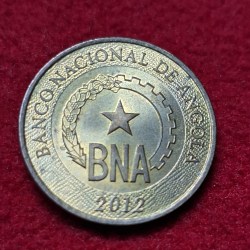 Alternative view of ANGOLA 1 KAWANZA UNC CONDITION COIN