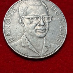 Alternative view of 1978 Zaire 10 Makuta coin