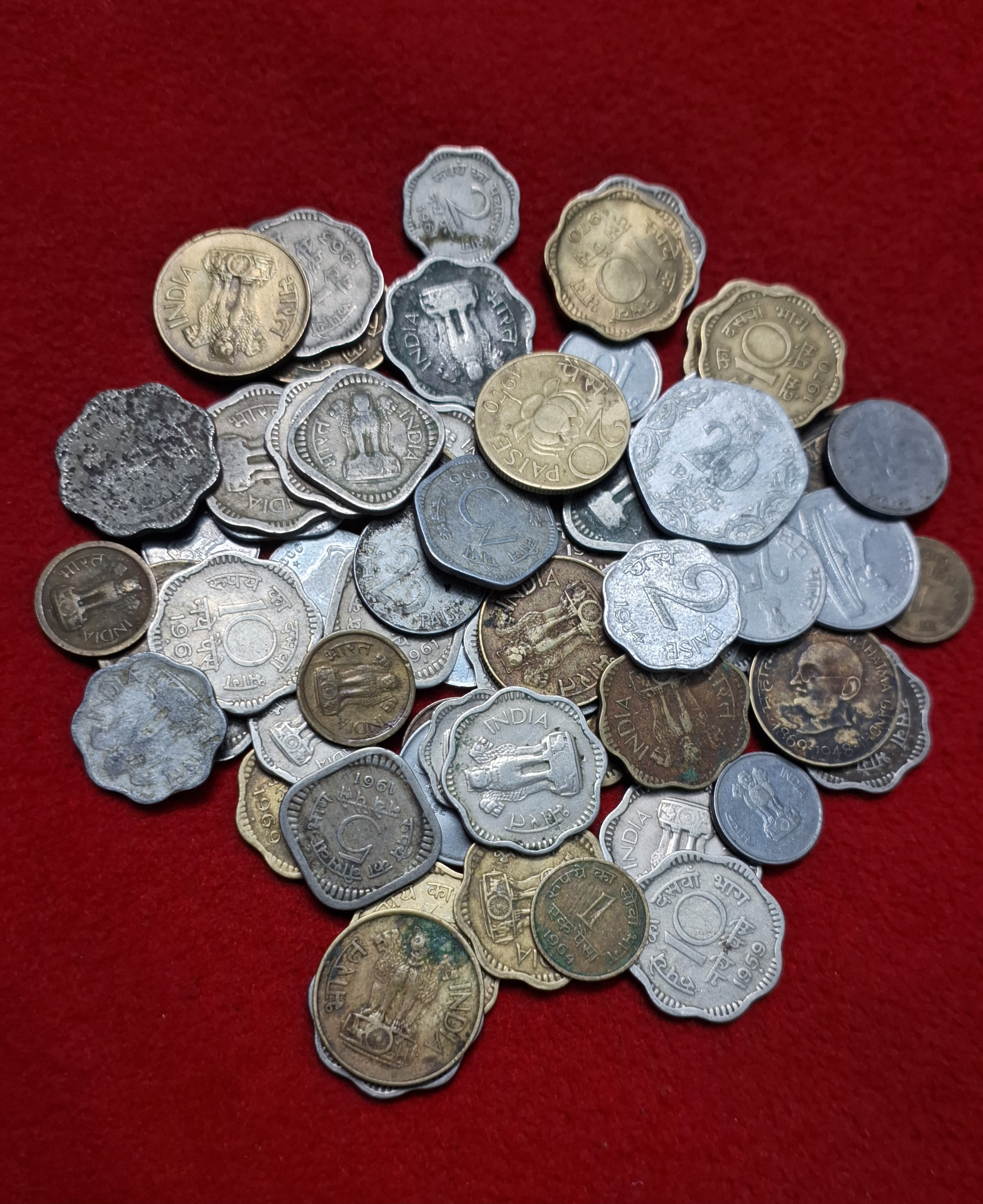 1 PAISA,2 PAISA,3 PAISA,5 PAISA,10 PAISA,20 PAISA MIX SLOT OF 60++ COINS