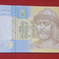 RARE 1 HRYVNIA NOTE ENDING 786 GEM UNC CONDITION NOTE