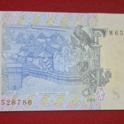 Alternative view of RARE 1 HRYVNIA NOTE ENDING 786 GEM UNC CONDITION NOTE