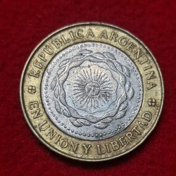 Alternative view of ARGENTINA 2 PESOS COIN