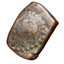 Copper Kakani of Ganapati Naga(c. 3rd Cen. AD) of Nagas Dynasty from Padmavati Bull Type