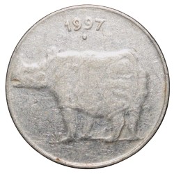 Steel 25 Paise of Republic India (AD 1997) of Noida Mint