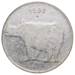 Steel 25 Paise of Republic India (AD 1997) of Noida Mint