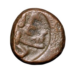 Alternative view of Copper Kakani of Ganapati Naga(c. 3rd Cen. AD) of Nagas Dynasty from Padmavati Bull Type