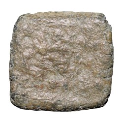 Alternative view of Lead Coin of Gupta Dynasty (4th - 5th Cen. AD) with Garuda Facing