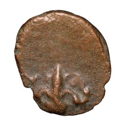 Copper Coin of Madurai Nayakas (16th - 17th Cen. AD) with Lord Ganesha Facing K.Ganesh 5.88