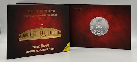 250th Session of Rajya Sabha 2019 MUMBAI MINT RARE ( UNC SET)