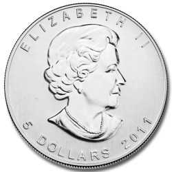 Alternative view of CANADA 2011 1oz Silver Bullion Coin Ultra Unique and Rare Very Limited Mintage