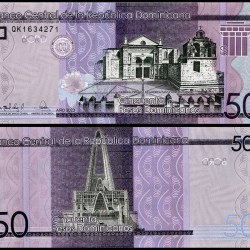 Dominican Republic 50 Pesos Dominicanos World Banknote 2023 P189i UNC Unique and Rare