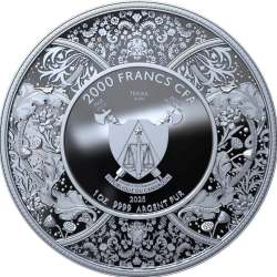 Alternative view of Le Grande Mint Maa Durga 2025 Issue 1 Oz Pure 9999 Silver Limited Issue Unique and Rare