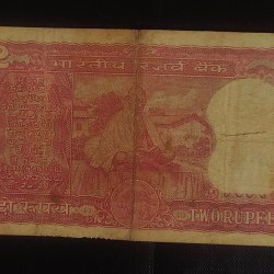 Alternative view of Reserve Bank of India 2 rupee note BN Adarkar Back side gandhi Condition as imege Same and similar piece available