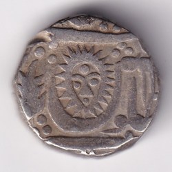 Princely State One Rupee of Indore of Ah1272 Shah Alam II Silver Coin