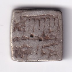 Alternative view of Mughal Empire Silver Rupee of Akbar Low Detail Rare Coin