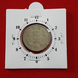 Five Rs Copper Nickel Ex Rare 6'o Clock Error Coin 1993 Year Calcutta Mint RBI Mistake Coin