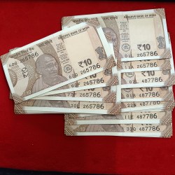 Ten Rs Holy Number Notes Ending 786 Gem Unc Condition 113 Pcs Given