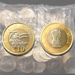 Ten Rs Akam 2022 Noida Mint Scare Coin RBI Sealed Packet