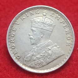 Alternative view of TWO ANNA GEORGE V 1915 BOMBAY MINT