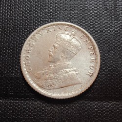 British India silver coin George V 1/4 Rupees Year 1917 Condition as image. Same and similar piece available