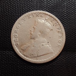 British India silver coin George V 1/4 Rupees Year 1913 Condition as image. Same and similar piece available