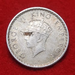 Alternative view of 1/4 RUPEE 1939 BOMBAY MINT