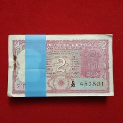Two Rs Tiger Ex Rare Bundle Governor S Jaganathan Rare Fancy Numbers Unc Condition Bundle 457801