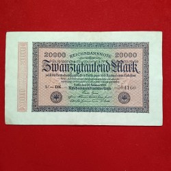 GERMANY 20000 NOTE Deutsche REICHS Bank Note 1923 Year Rare Note
