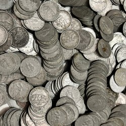 Alternative view of 1947 Half Rupee rupee nickel 50 pcs Lot British India