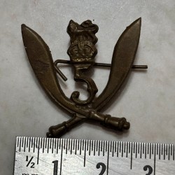 Royal Gurkha Rifles Black Cap Badge Rare
