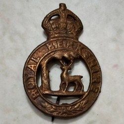 British Army WW1/WW2 Hertfordshire Cap Badge