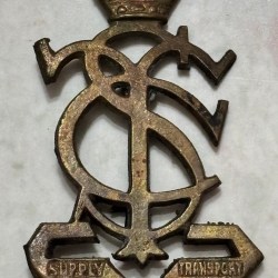 WW2 Indian cap badge transport supply